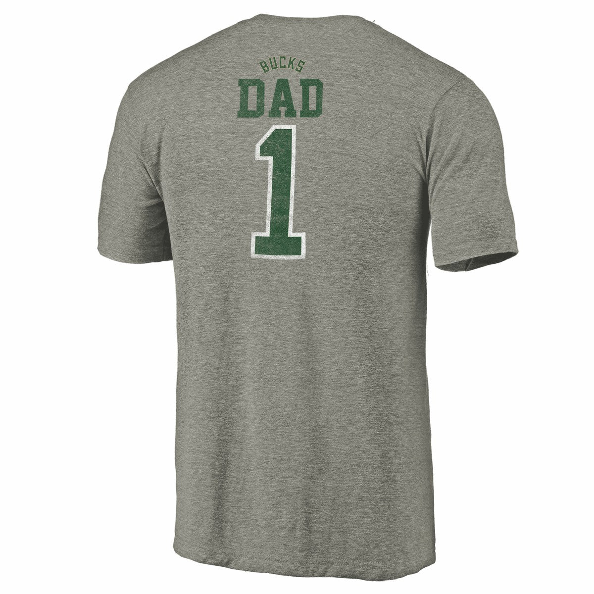 NBA - Milwaukee Bucks Greatest Dad Tri-Blend T-Shirt - Gray