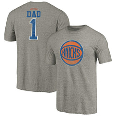 NBA - New York Knicks Greatest Dad Tri-Blend T-Shirt - Gray