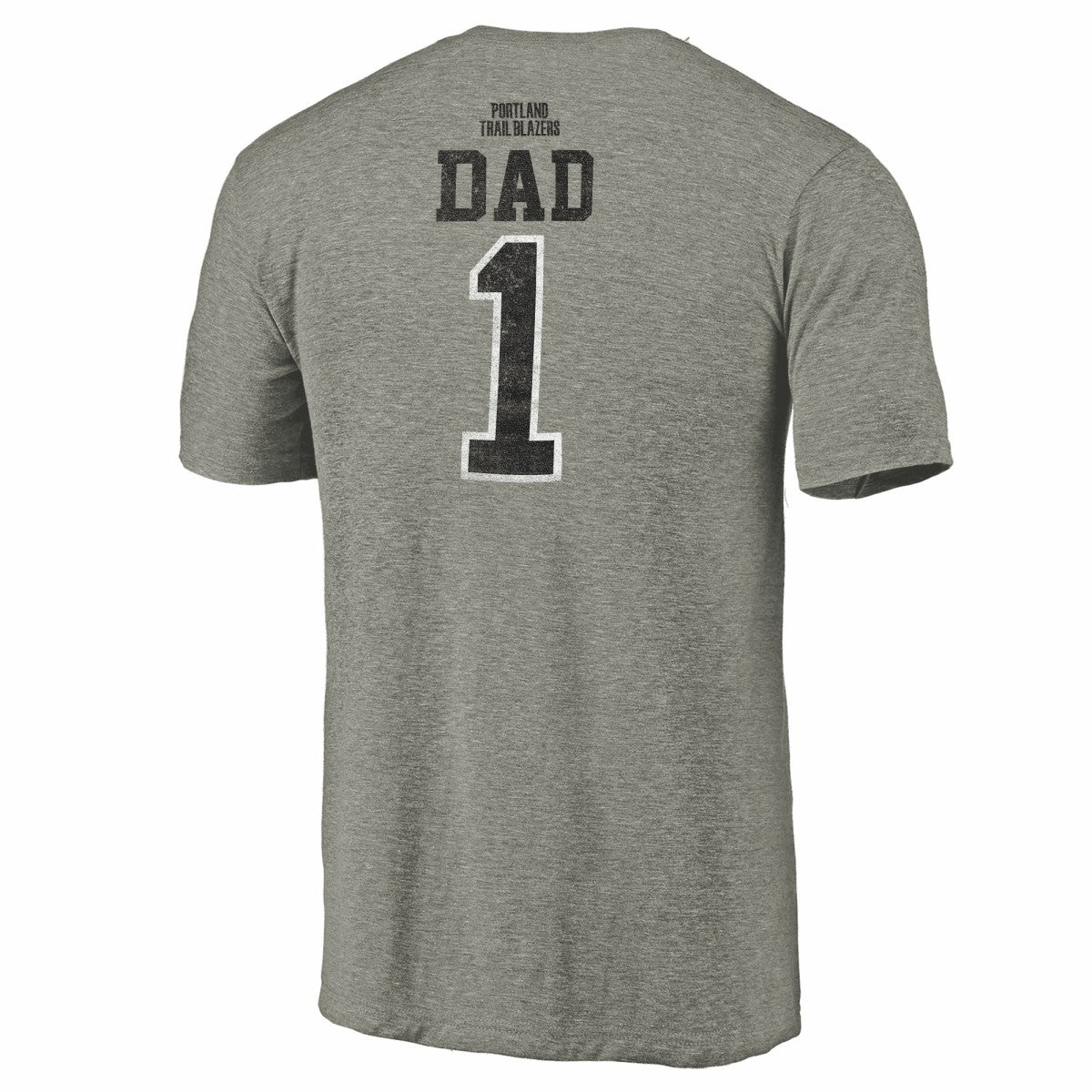 NBA - Portland Trail Blazers Greatest Dad Tri-Blend T-Shirt - Gray
