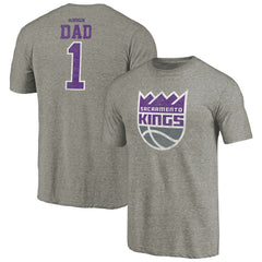 NBA - Sacramento Kings Greatest Dad Tri-Blend T-Shirt - Gray