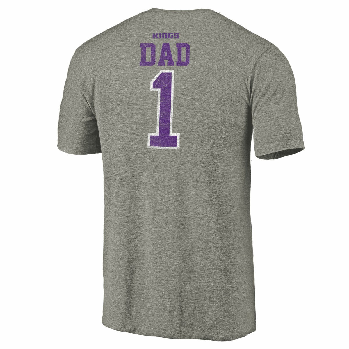 NBA - Sacramento Kings Greatest Dad Tri-Blend T-Shirt - Gray
