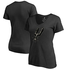 NBA - San Antonio Spurs Women's Cloak Camo V-Neck T-Shirt - Black