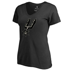 NBA - San Antonio Spurs Women's Cloak Camo V-Neck T-Shirt - Black