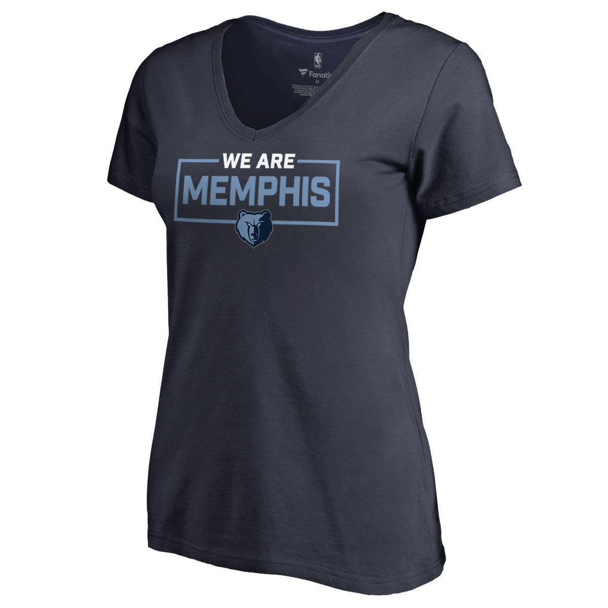 NBA - Memphis Grizzlies Women's We Are Iconic Collection V-Neck T-Shirt - Navy