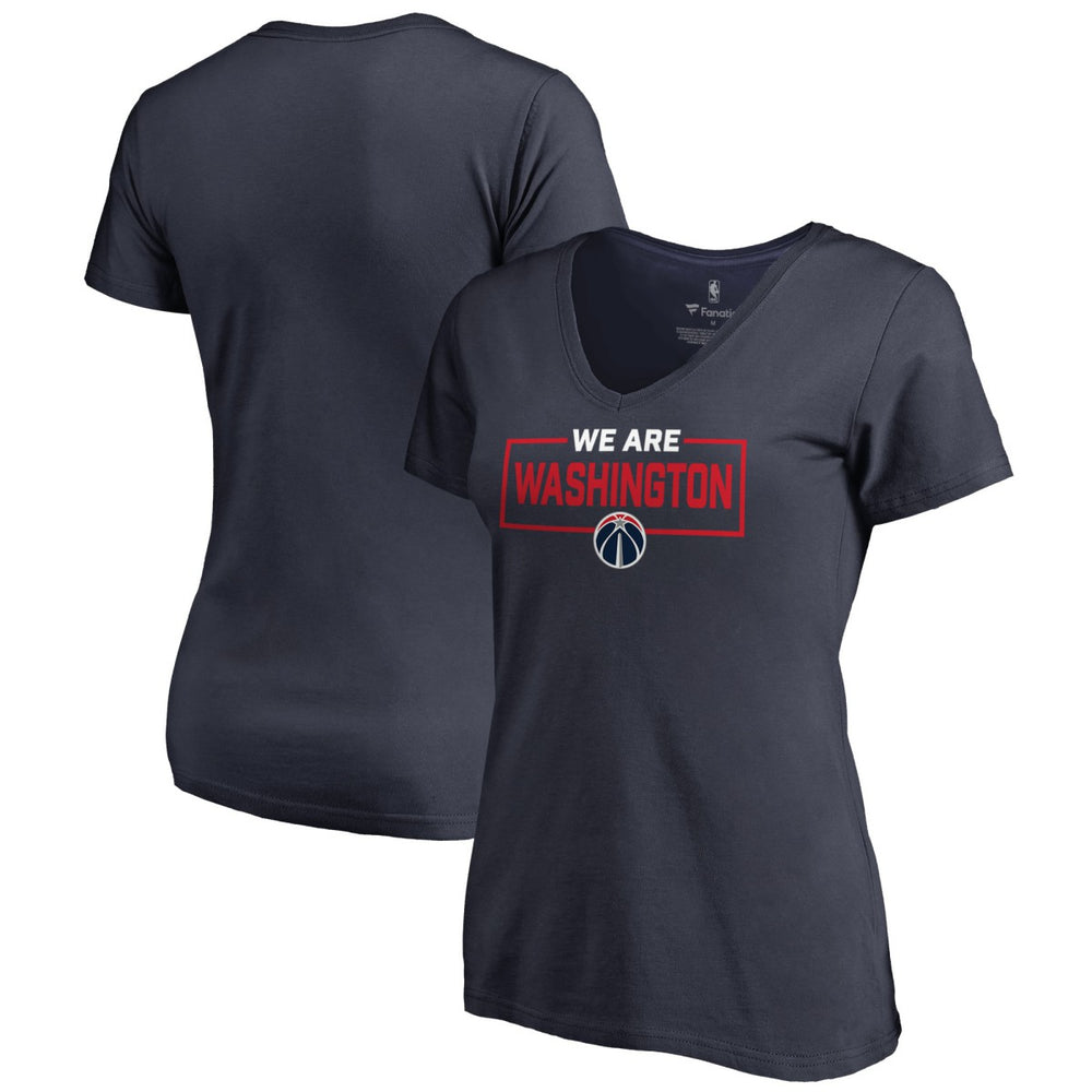 NBA - Washington Wizards Women's We Are Iconic Collection V-Neck T-Shirt - Navy