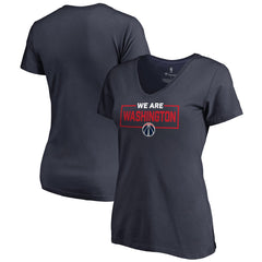 NBA - Washington Wizards Women's We Are Iconic Collection V-Neck T-Shirt - Navy