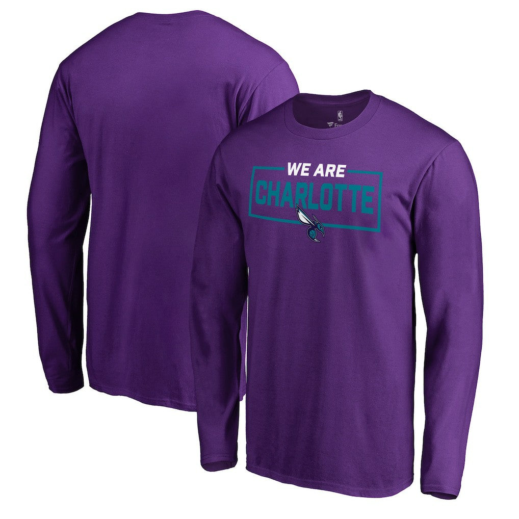 NBA - Charlotte Hornets We Are Iconic Collection Long Sleeve T-Shirt - Purple