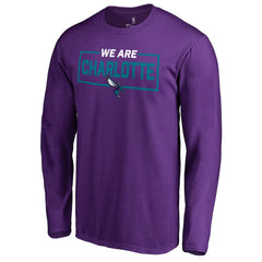 NBA - Charlotte Hornets We Are Iconic Collection Long Sleeve T-Shirt - Purple