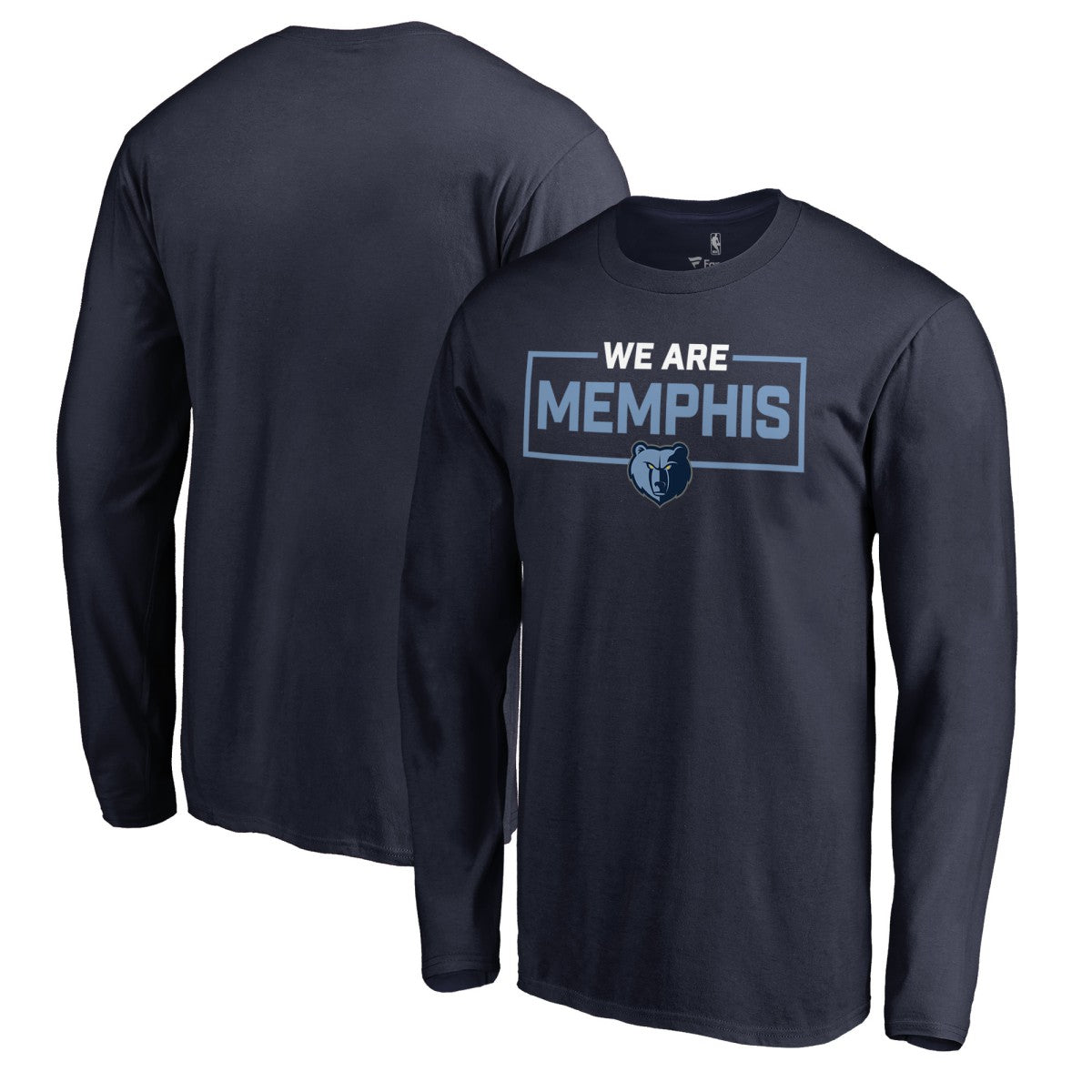 NBA - Memphis Grizzlies We Are Iconic Collection Long Sleeve T-Shirt - Navy