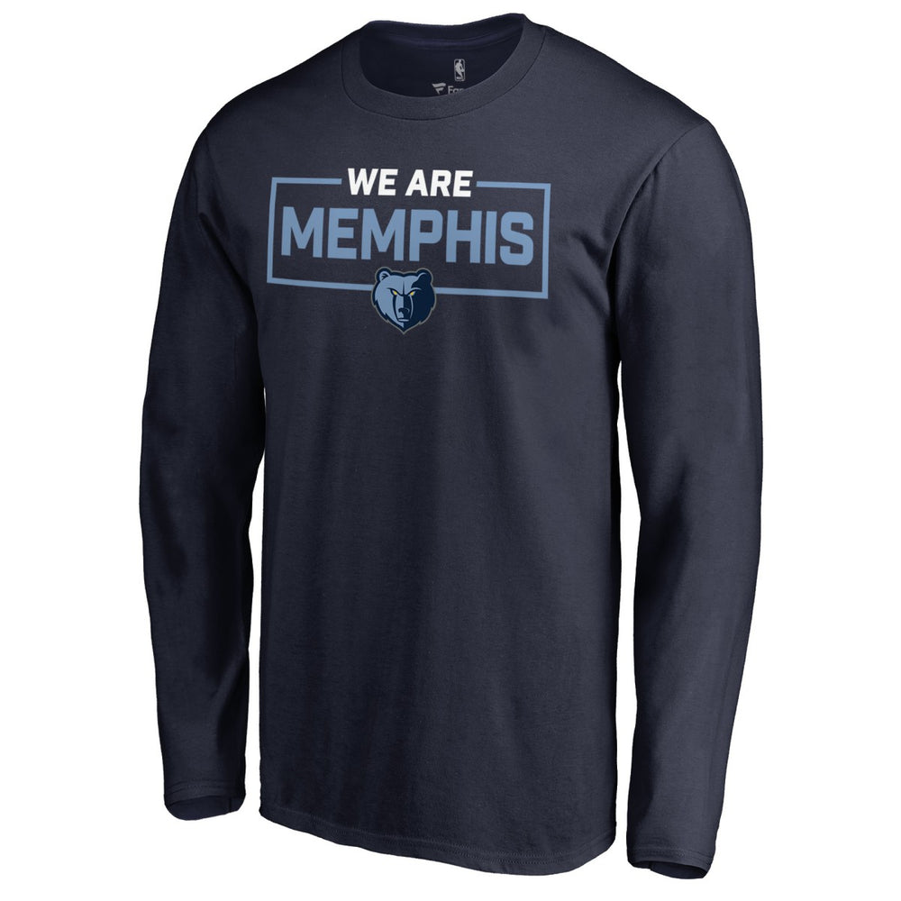 NBA - Memphis Grizzlies We Are Iconic Collection Long Sleeve T-Shirt - Navy