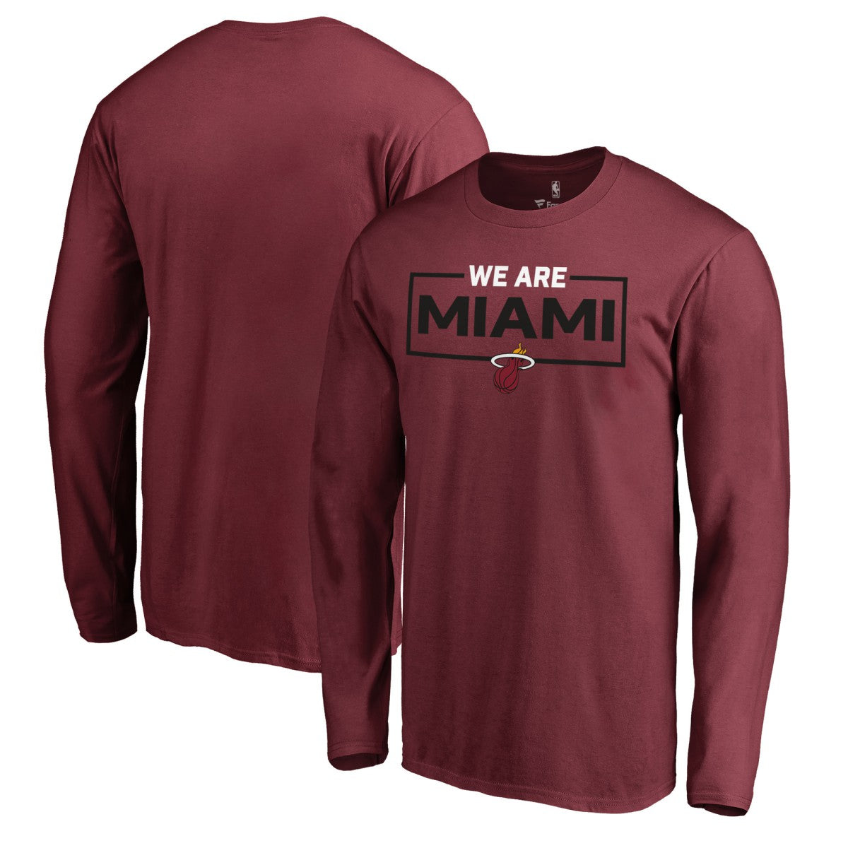 NBA - Miami Heat We Are Iconic Collection Long Sleeve T-Shirt - Red