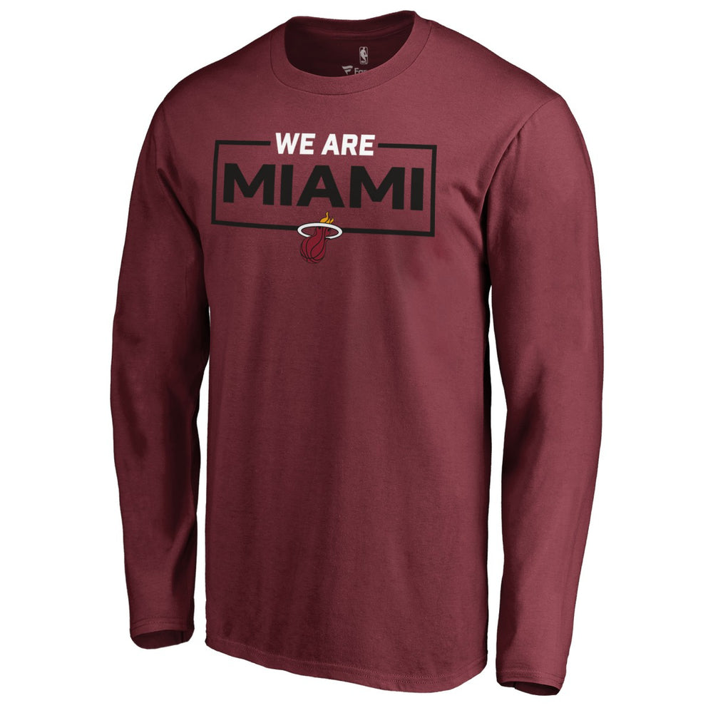 NBA - Miami Heat We Are Iconic Collection Long Sleeve T-Shirt - Red