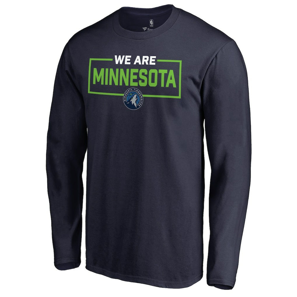 NBA - Minnesota Timberwolves We Are Iconic Collection Long Sleeve T-Shirt - Navy