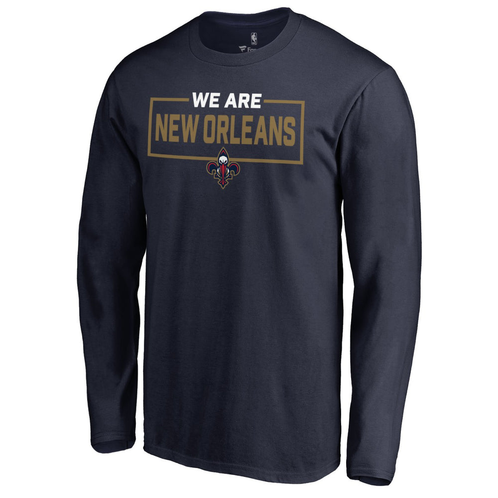 NBA - New Orleans Pelicans We Are Iconic Collection Long Sleeve T-Shirt - Navy