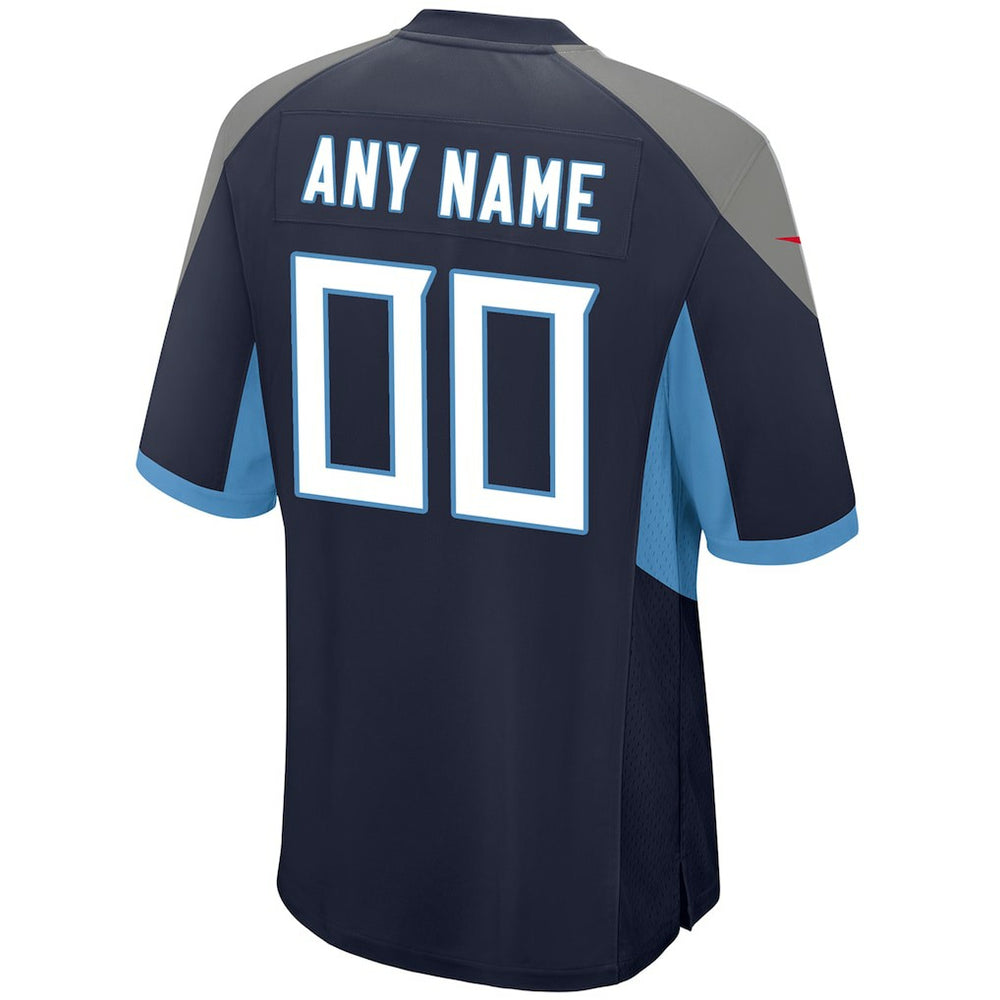 Tennessee Titans Youth Custom Game Jersey Navy - Nike