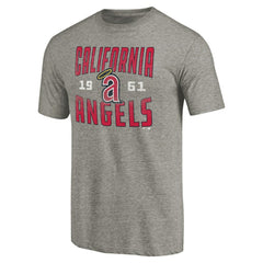 California Angels Cooperstown Collection Vintage Antique Stack Tri-Blend T-Shirt On Sale