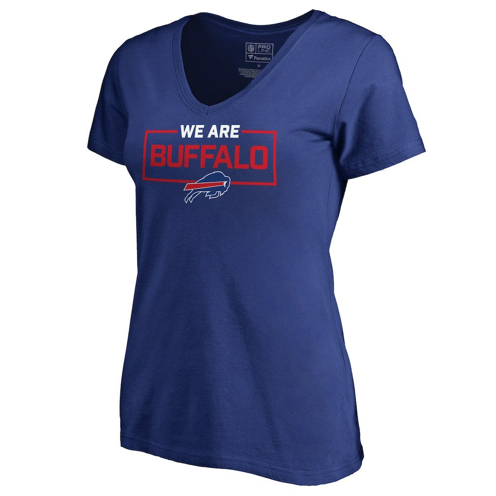 Buffalo Bills Women's We Are Icon V-Neck T-Shirt Royal - NFL