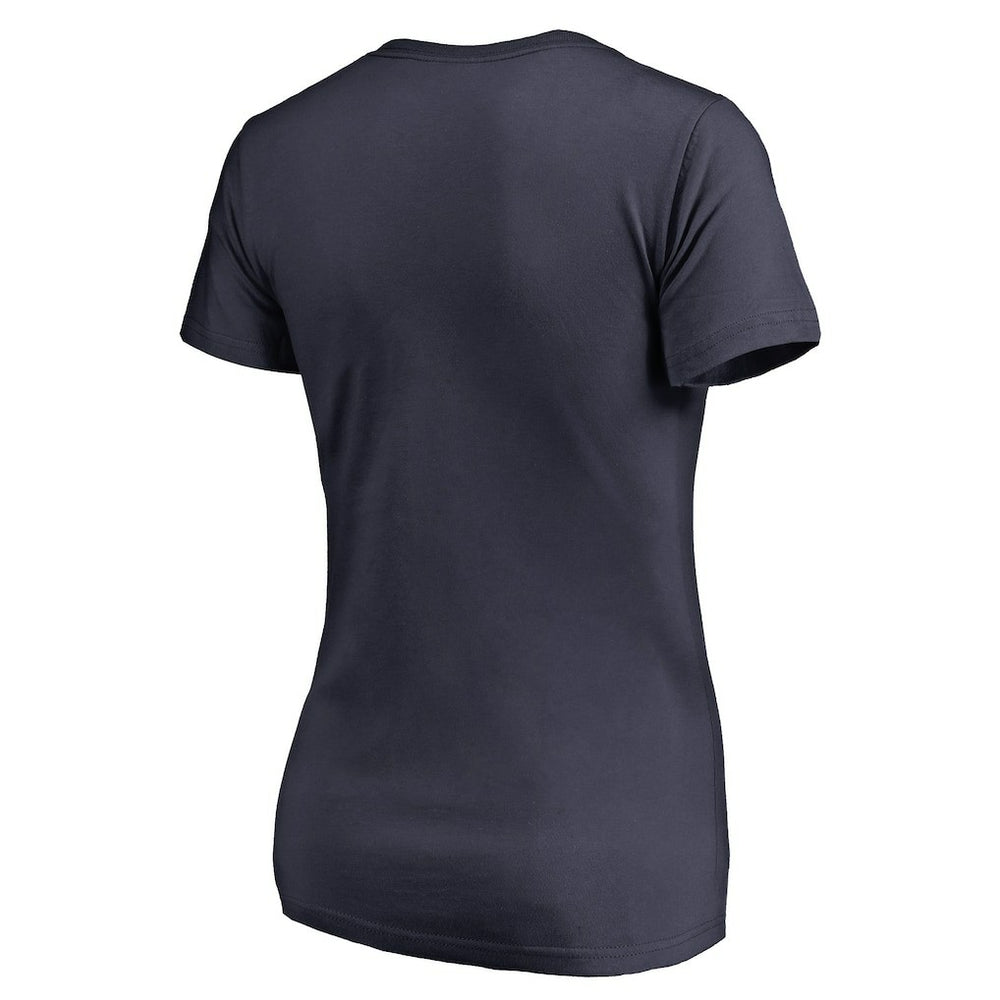 New England Patriots Women's We Are Icon V-Neck T-Shirt Navy - NFL