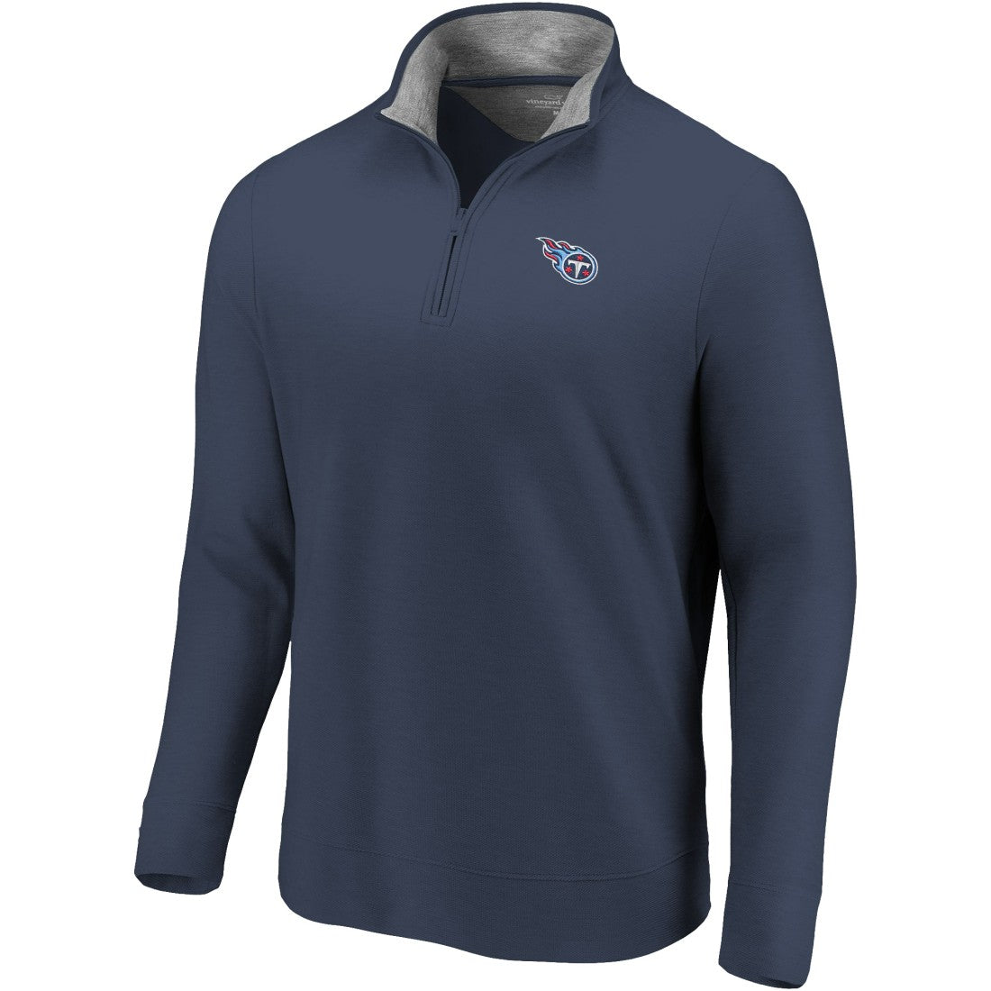 Tennessee Titans Vineyard Vines Saltwater Quarter-Zip Jacket Navy - NFL