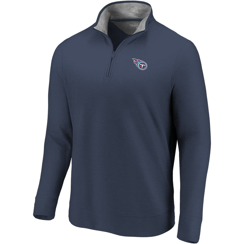 Tennessee Titans Vineyard Vines Saltwater Quarter-Zip Jacket Navy - NFL