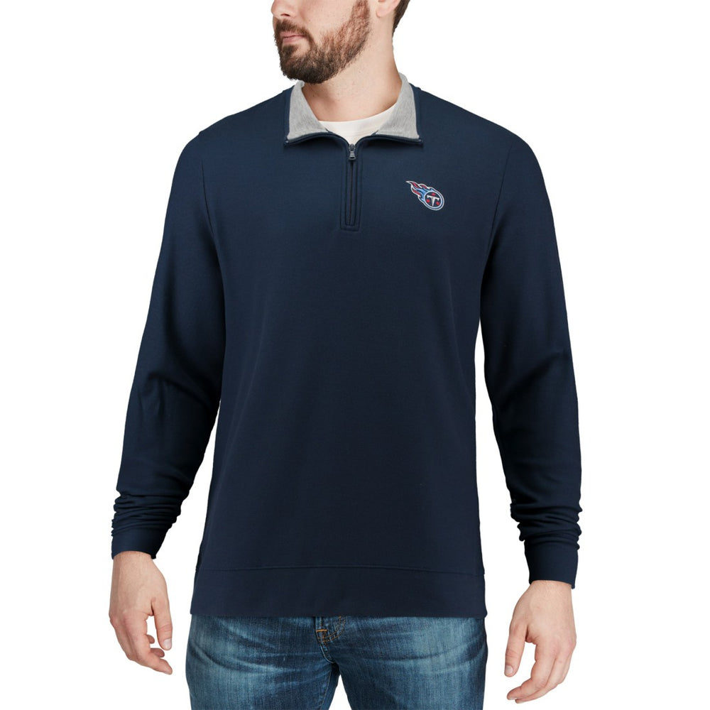 Tennessee Titans Vineyard Vines Saltwater Quarter-Zip Jacket Navy - NFL