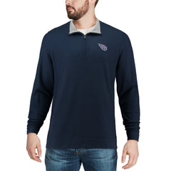 Tennessee Titans Vineyard Vines Saltwater Quarter-Zip Jacket Navy - NFL