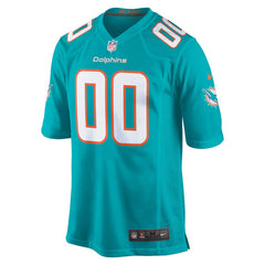 Miami Dolphins Youth Custom Game Jersey Aqua - Nike