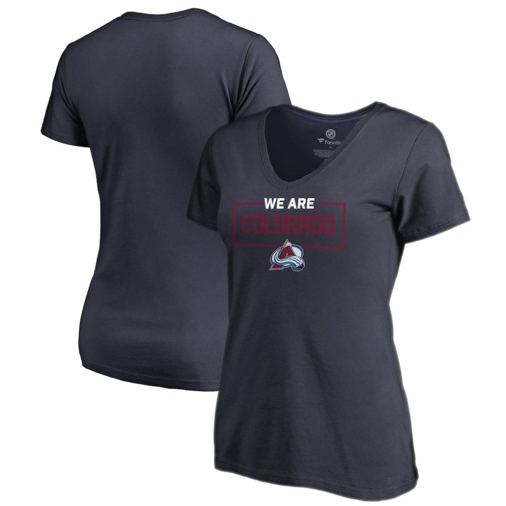 Colorado Avalanche - Women's Iconic Collection V-Neck T-Shirt Navy