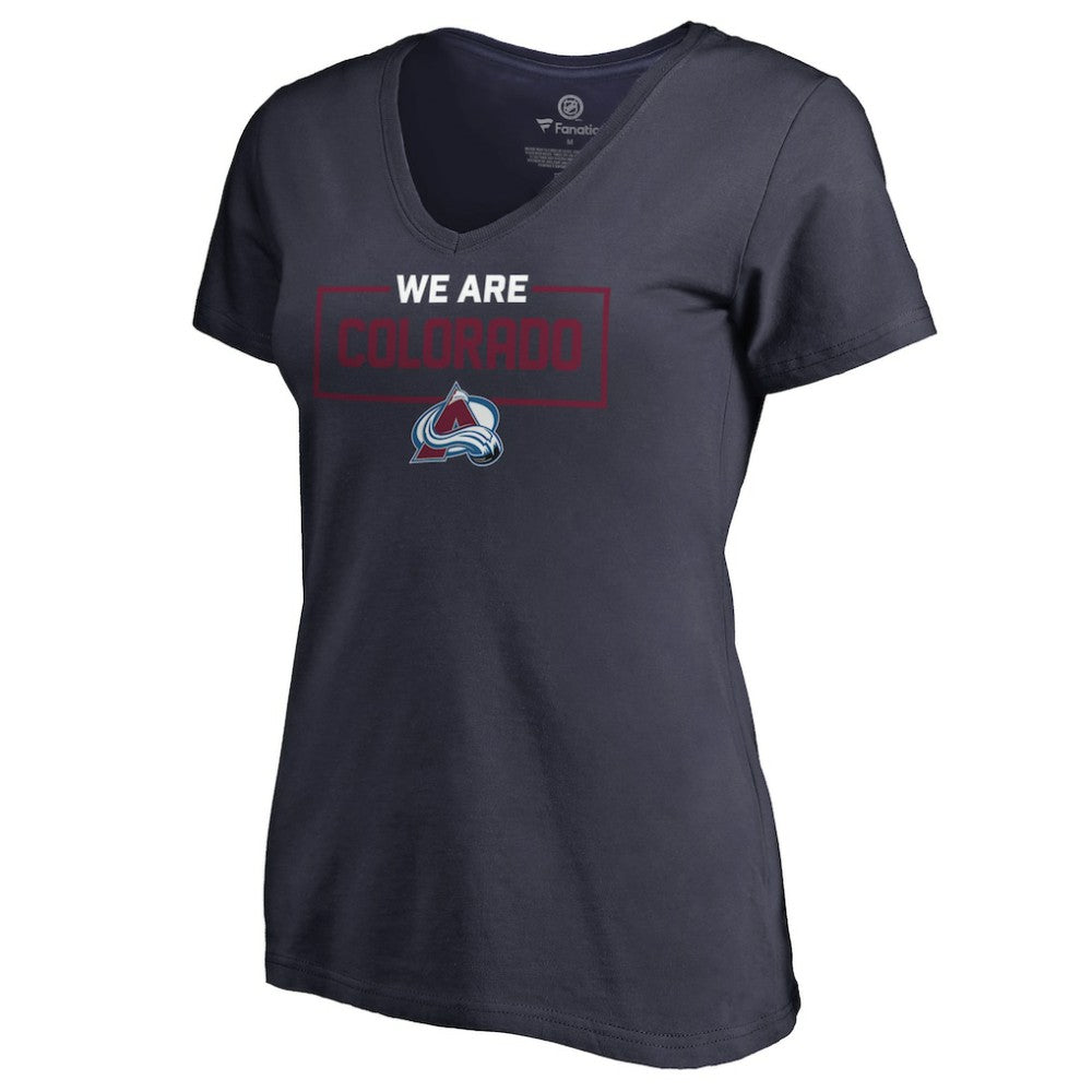 Colorado Avalanche - Women's Iconic Collection V-Neck T-Shirt Navy