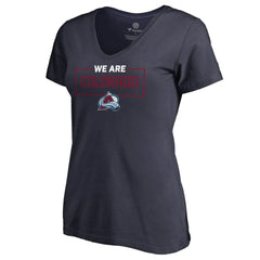 Colorado Avalanche - Women's Iconic Collection V-Neck T-Shirt Navy