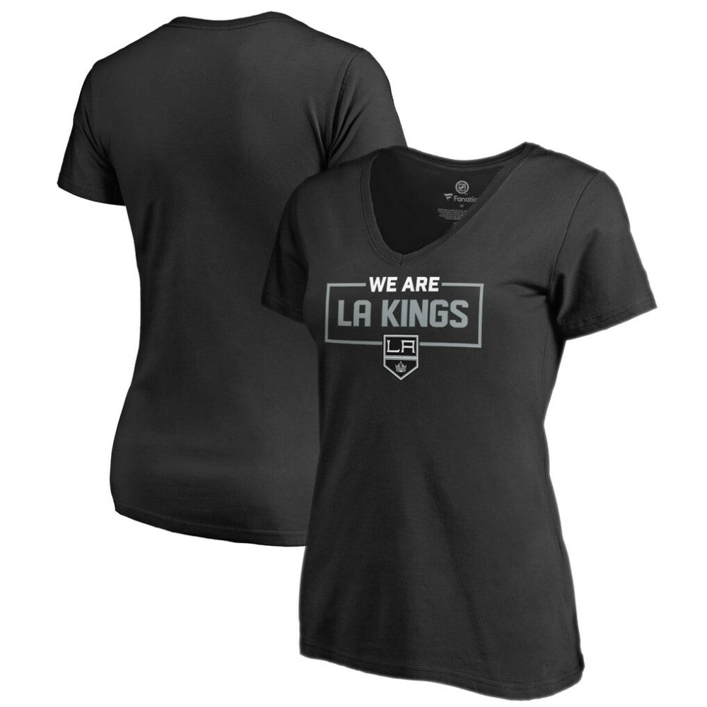 Los Angeles Kings - Women's Iconic Collection V-Neck T-Shirt Black