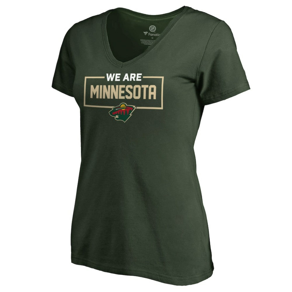 Minnesota Wild - Women's Iconic Collection V-Neck T-Shirt Green