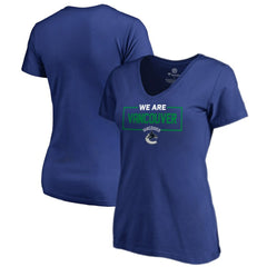 Vancouver Canucks - Women's Iconic Collection V-Neck T-Shirt Blue