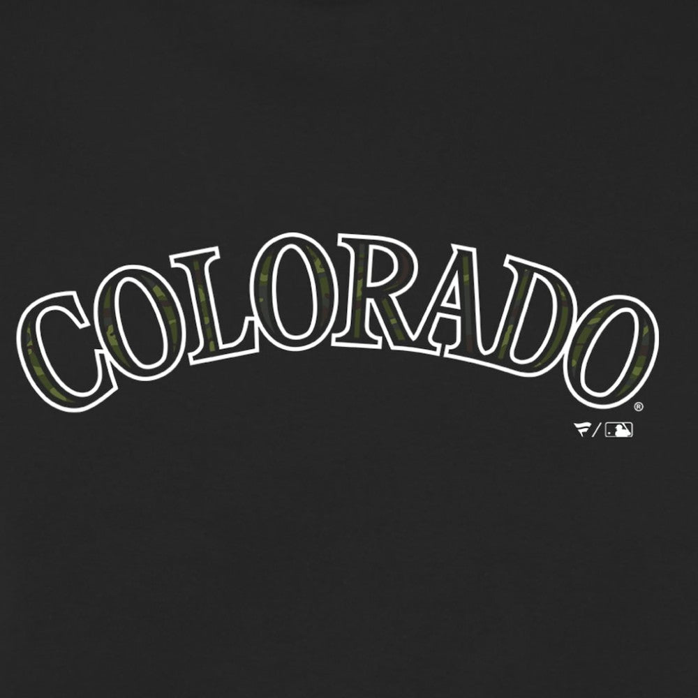 Colorado Rockies Women's Armed Forces Wordmark T-Shirt Sale