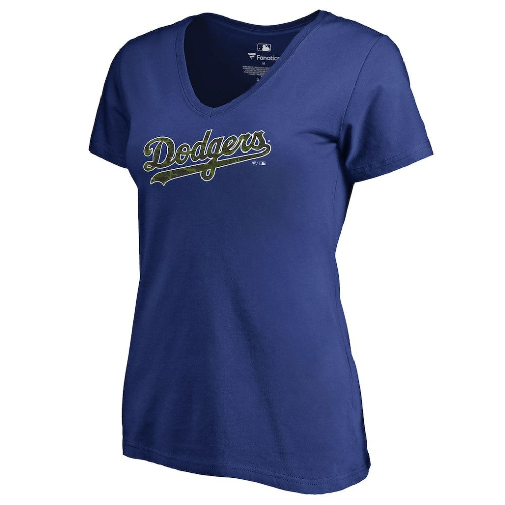Los Angeles Dodgers Women's Armed Forces Wordmark T-Shirt Clearance
