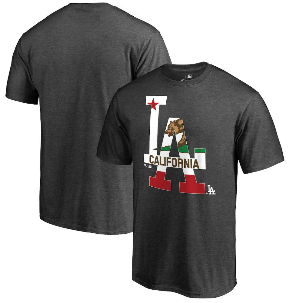 Los Angeles Dodgers Hometown Collection Cali Flag T-Shirt On Sale