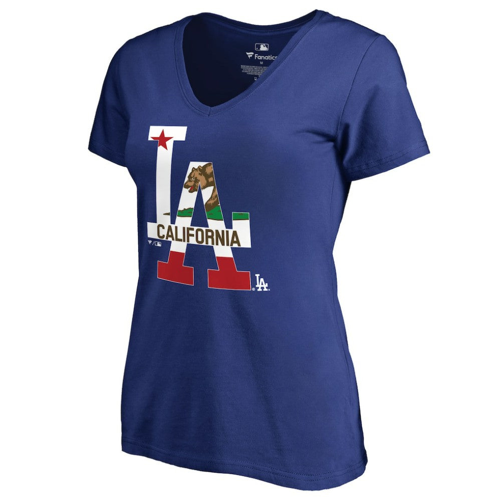 Los Angeles Dodgers Women's Hometown Collection Cali Flag T-Shirt Near Me