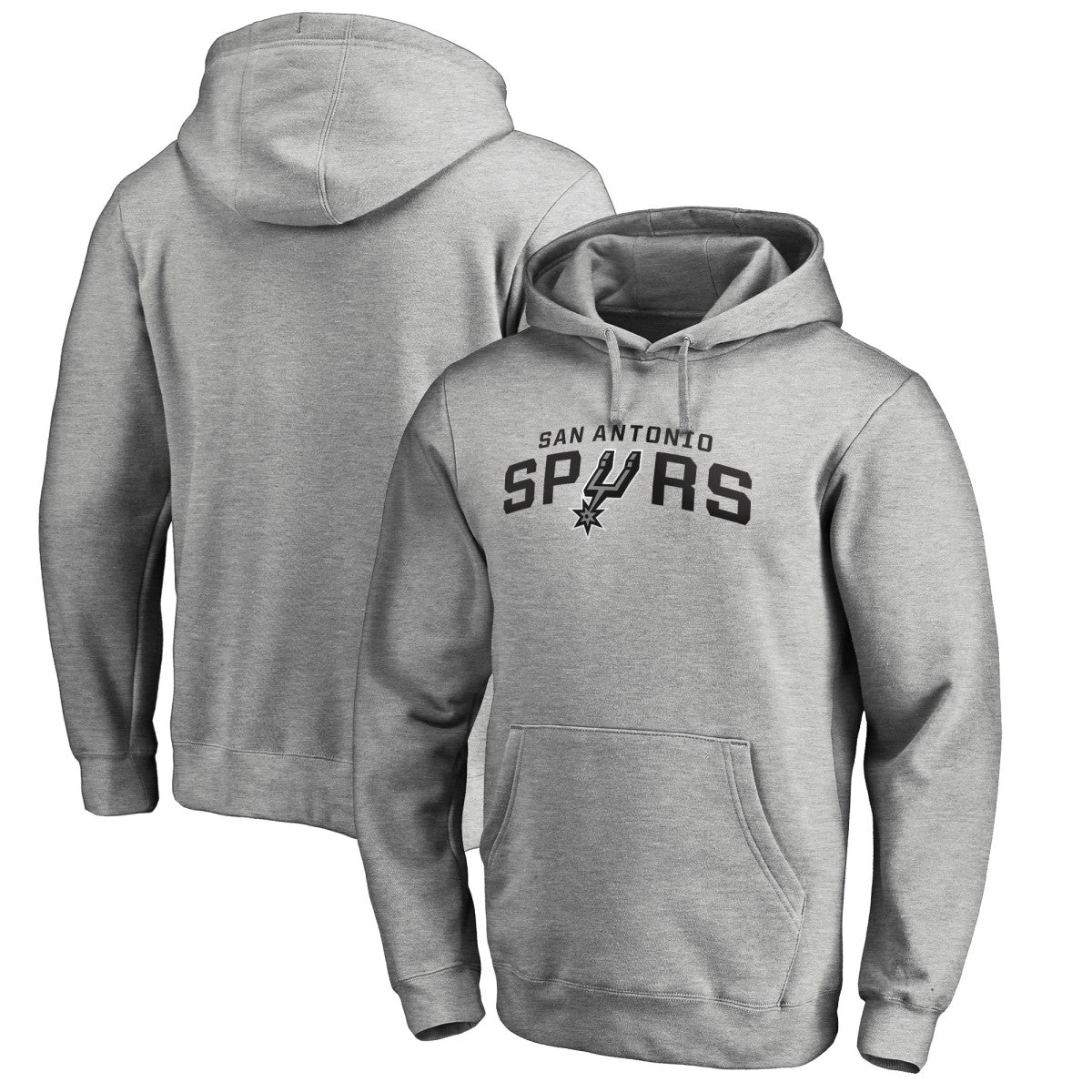 NBA - San Antonio Spurs Alternate Logo Pullover Hoodie - Heather Gray
