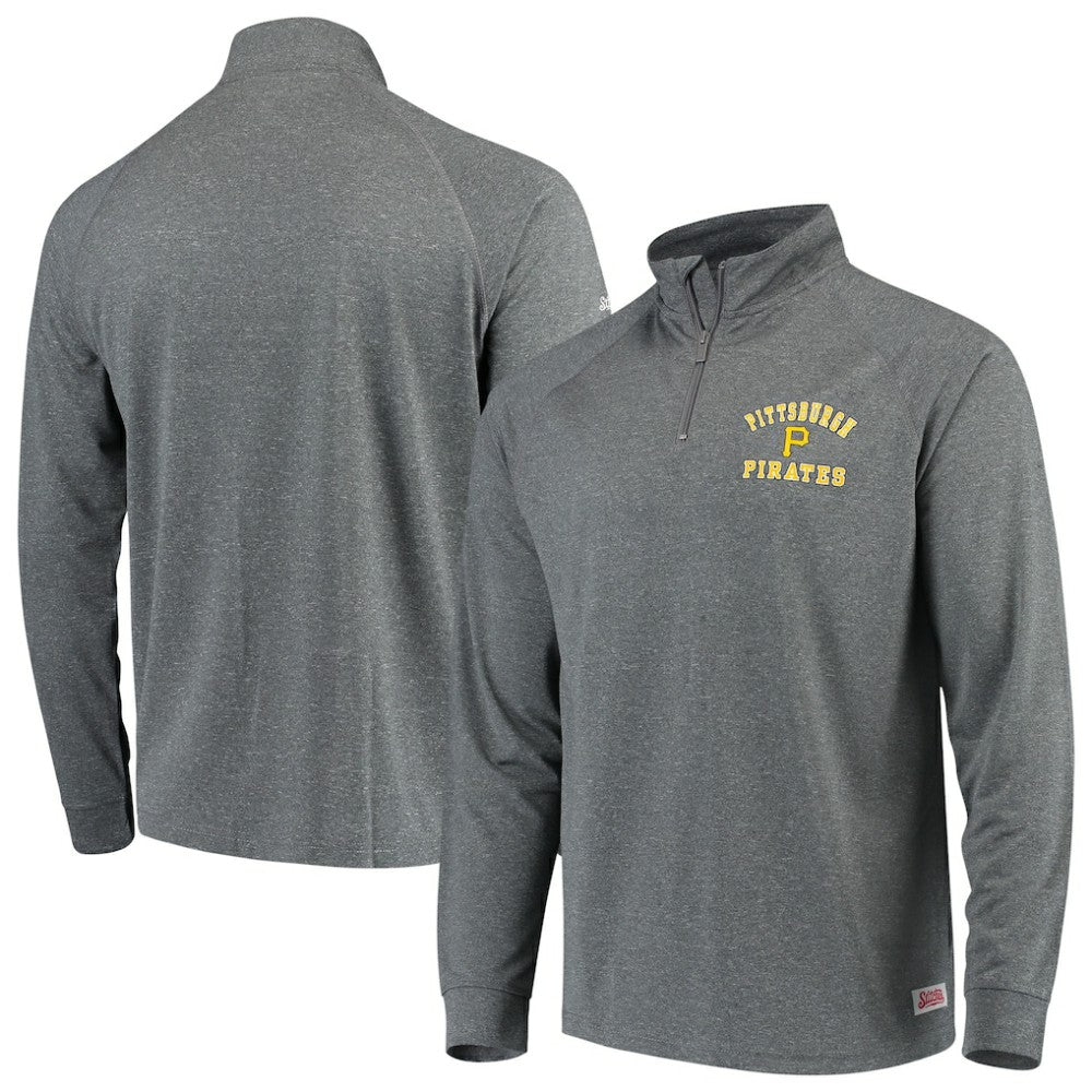 Pittsburgh Pirates Stitches Team Raglan Quarter-Zip Pullover Jacket Clearance