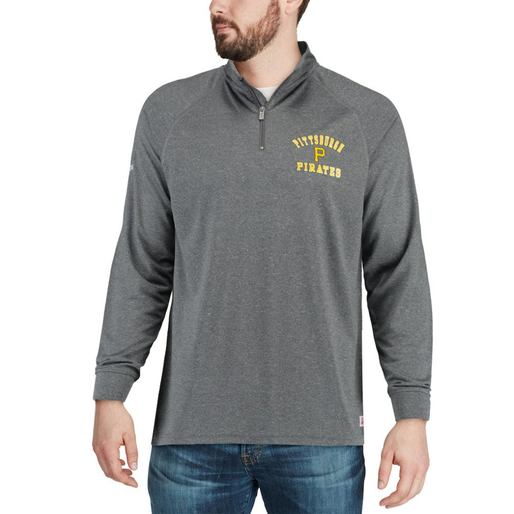Pittsburgh Pirates Stitches Team Raglan Quarter-Zip Pullover Jacket Clearance