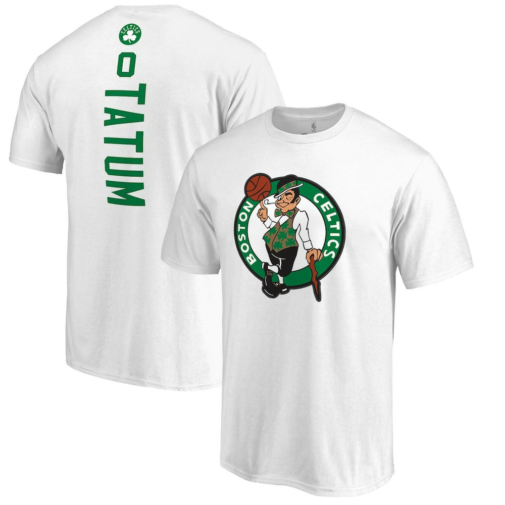 NBA - Jayson Tatum Boston Celtics Backer Name & Number T-Shirt - White