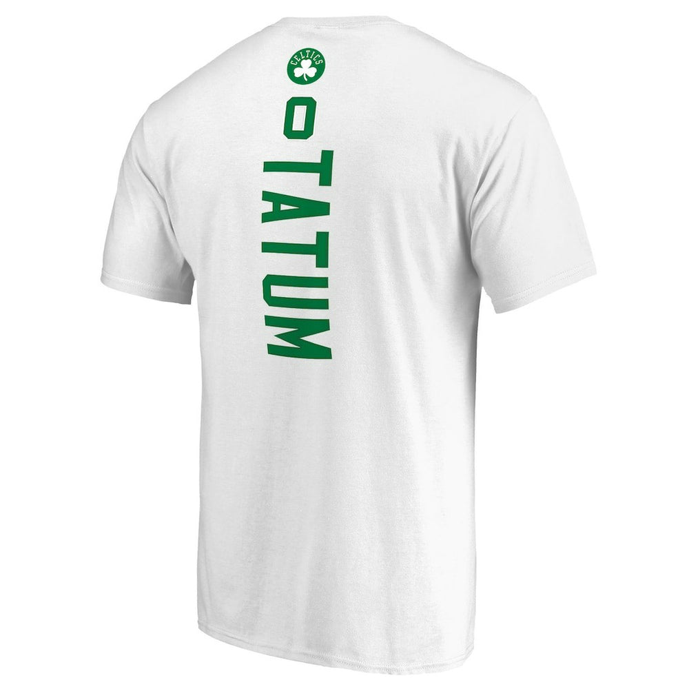 NBA - Jayson Tatum Boston Celtics Backer Name & Number T-Shirt - White