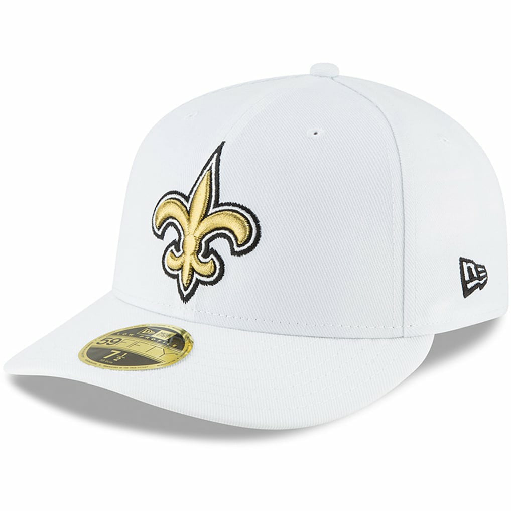 New Orleans Saints New Era Omaha Low Profile 59FIFTY Fitted Hat White - NFL
