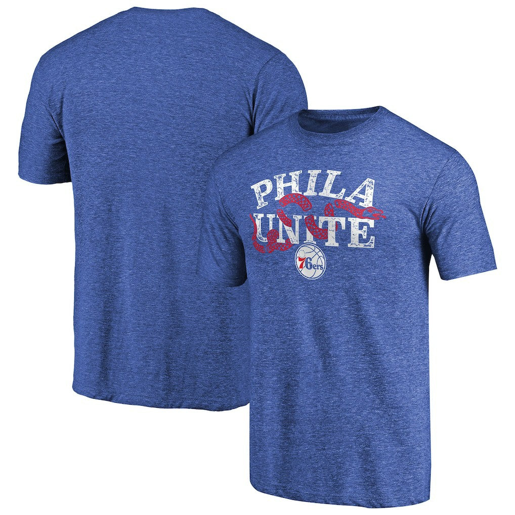 NBA - Philadelphia 76ers Hometown Collection Join Or Die Tri-Blend T-Shirt - Royal