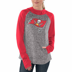 Tampa Bay Buccaneers G-III 4Her by Carl Banks Women's Championship Ring Pullover Hoodie Heathered Gray/Red - NFL