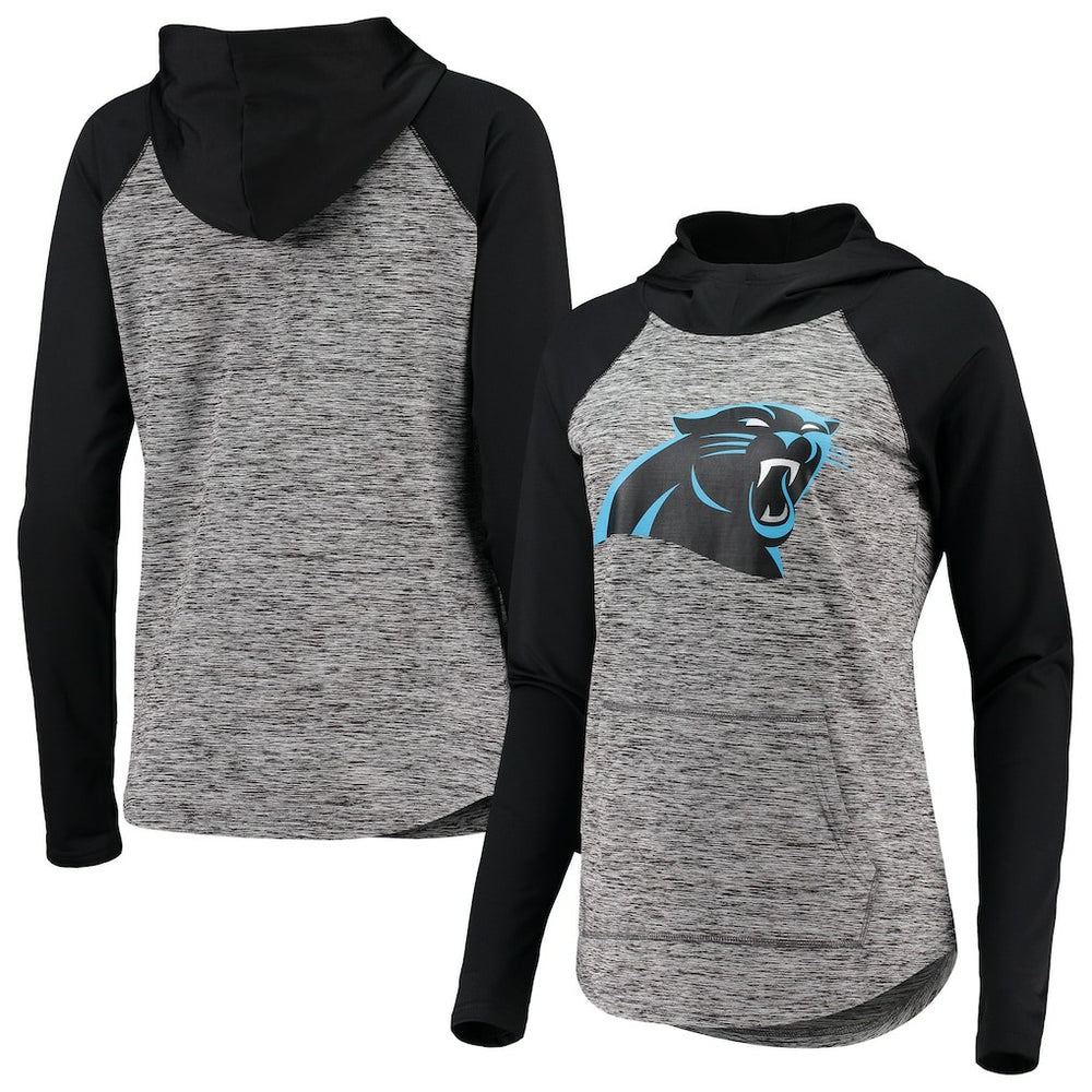 Carolina Panthers G-III 4Her by Carl Banks Women's Championship Ring Pullover Hoodie Heathered Gray/Black - NFL