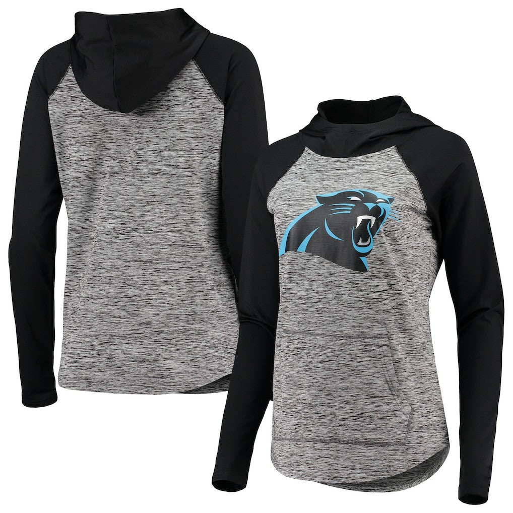 Carolina Panthers G-III 4Her by Carl Banks Women's Championship Ring Pullover Hoodie Heathered Gray/Black - NFL