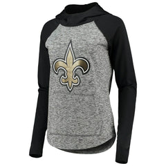 New Orleans Saints G-III 4Her by Carl Banks Women's Championship Ring Pullover Hoodie Heathered Gray/Black - NFL