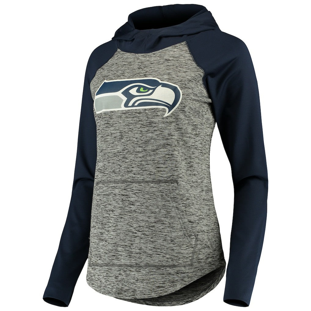 Seattle Seahawks G-III 4Her by Carl Banks Women's Championship Ring Pullover Hoodie Heathered Gray/College Navy - NFL