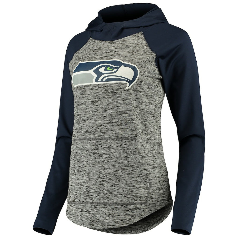 Seattle Seahawks G-III 4Her by Carl Banks Women's Championship Ring Pullover Hoodie Heathered Gray/College Navy - NFL